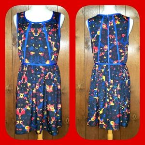 Kensie Sleeveless Abstract Dress